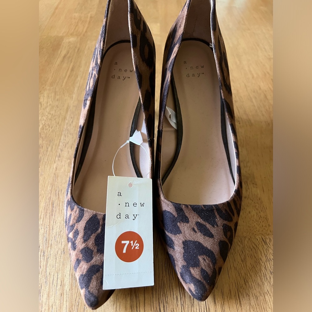 NWT A New Day Animal Print Heels